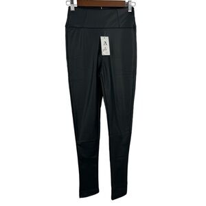 𝅺az,‎ FAUX LEATHER BLACK LEGGINGS, NEW WITH TAGS